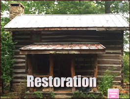 Historic Log Cabin Restoration  Roaring River, North Carolina